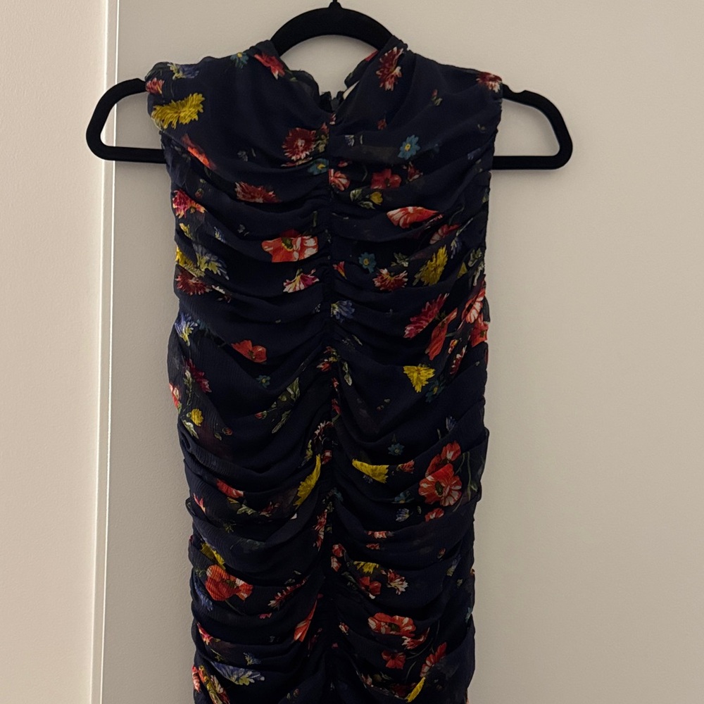 NICHOLAS Navy Floral Dress